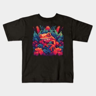 Goth Poison Jungle Frog Kids T-Shirt